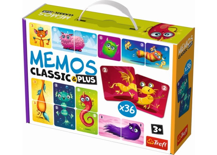 Мемо Класичні. Милі монстрики (Memos Classic&plus Cute monsters)