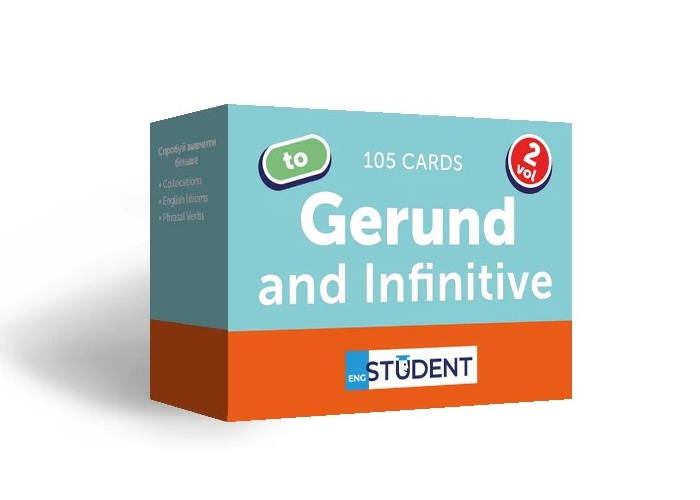 Картки для вивчення англійських слів English Student Gerund and Infinitive vol.2 (укр.)