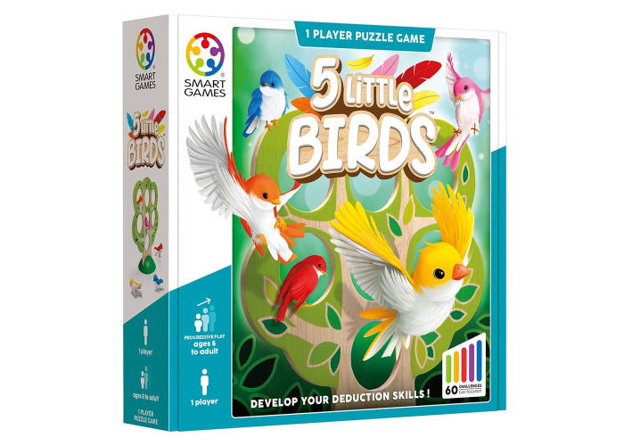 5 маленьких пташок (5 Little Birds) (англ.) + QR-код на укр. правила