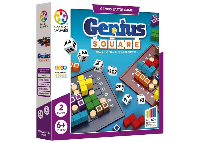 Геніально. Тактика у квадраті (Genius Square) (англ.) + QR-код на укр. правила