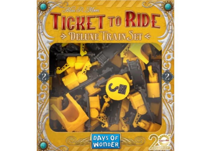 Промонабір для гри Квиток на потяг 2 (жовтий) (Ticket to Ride: 20th Anniversary Deluxe Train Set)
