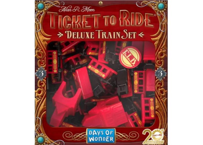 Промонабір для гри Квиток на потяг 3 (червоний) (Ticket to Ride: 20th Anniversary Deluxe Train Set)