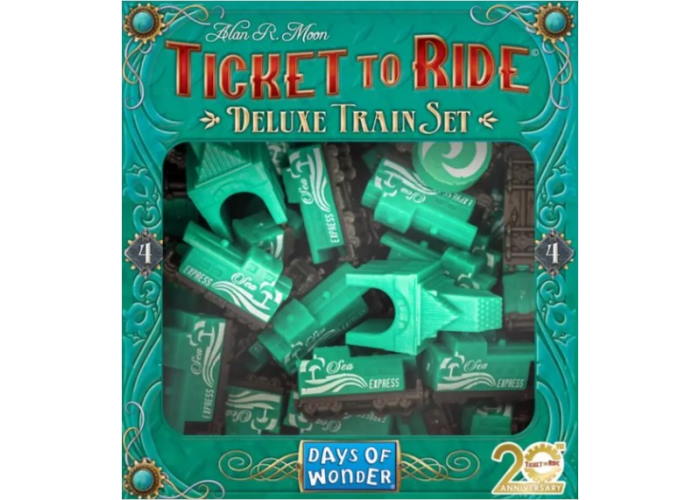 Промо набор для игры Билет на поезд 4 (зеленый) (Ticket to Ride: 20th Anniversary Deluxe Train Set)