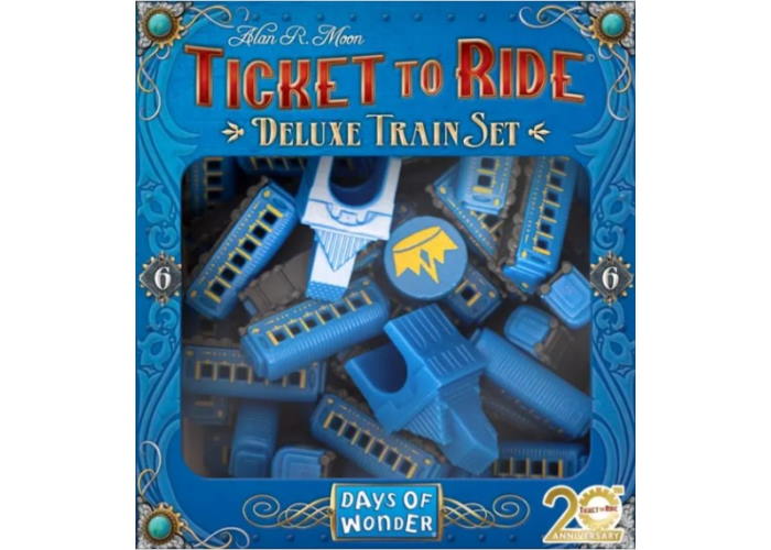 Промонабір для гри Квиток на потяг 6 (блакитний) (Ticket to Ride: 20th Anniversary Deluxe Train Set)