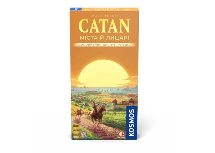Катан: Города и рыцари. Дополнение для 5-6 игроков (Catan: Cities & Knights - 5-6 Player Extension) (укр.)