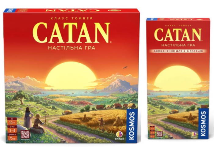 Катан. Настольная игра + Дополнение для 5-6 игроков (укр.)