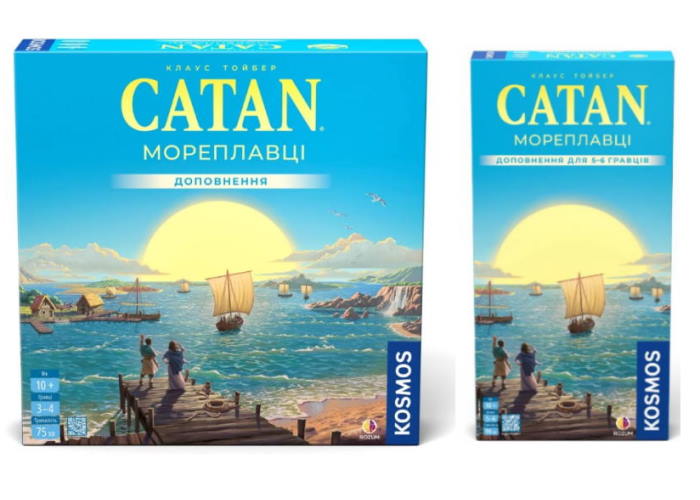 Набор дополнений к игре Катан: Мореплаватели + Мореплаватели. Дополнение для 5-6 игроков (укр.)