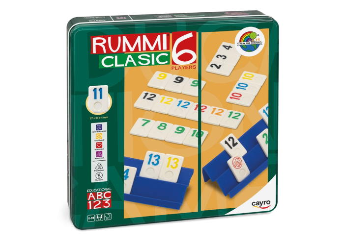 Руммі Класік на 6 гравців у металевій коробці (Rummi Clasic 6 players)