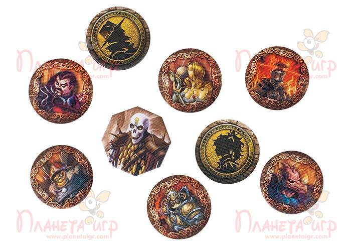 Настольная игра Descent: Странствия во Тьме (2-е изд.) (Descent: Journeys in the Dark Second Edition): фишки