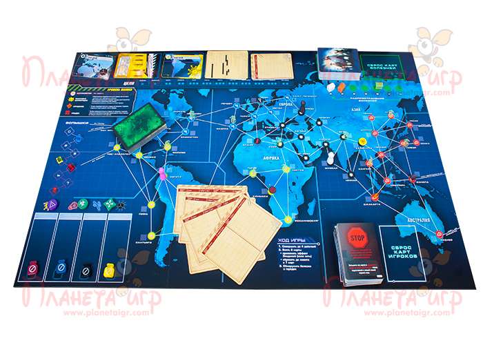 Игровое поле Пандемия: Наследи (синяя)