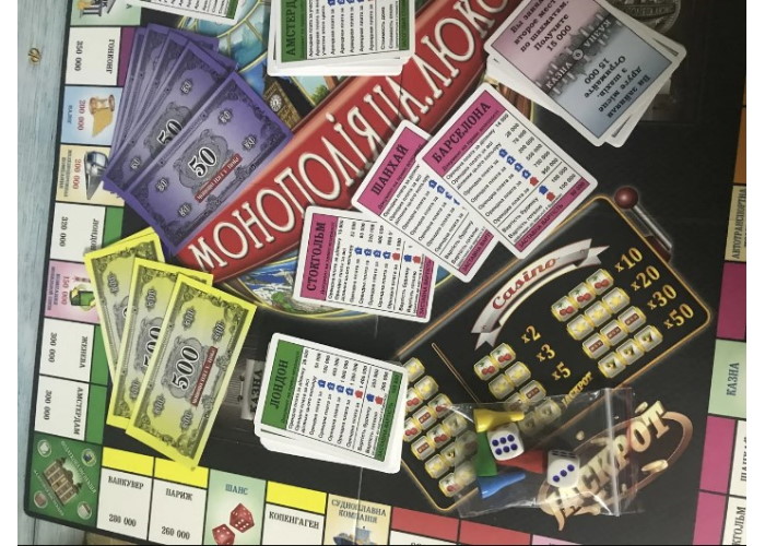 Компоненты игры Монополия Люкс