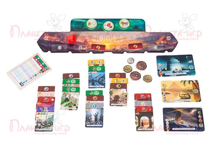 Компоненты игры 7 Чудес: Дуэль