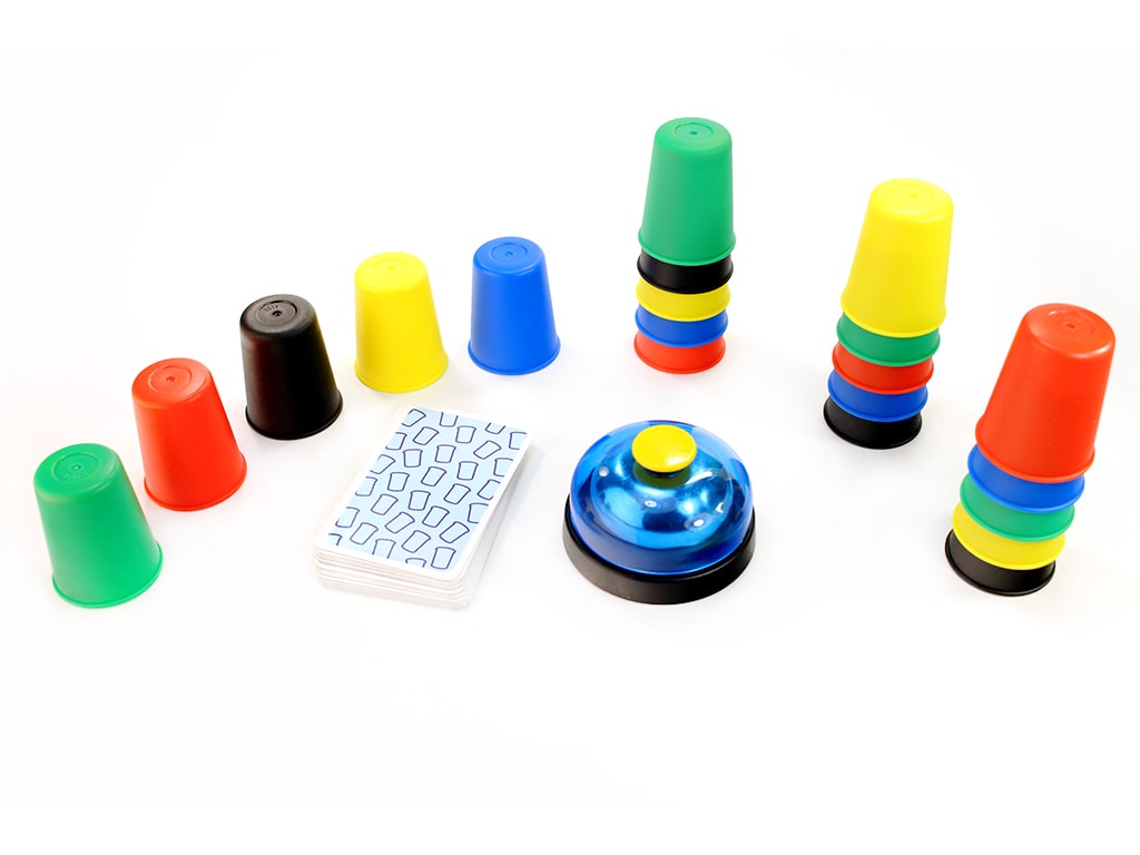 Ігрові компоненти настільної гри Швидерця (Speed Cups) (укр.)