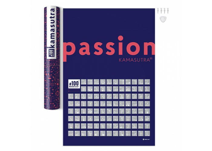 Скретч постер #100 Bucketlist KAMASUTRA passion