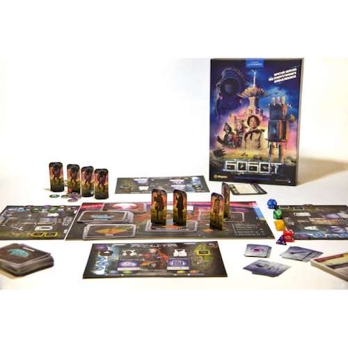 Коробка и компоненты настольной игры Бобот