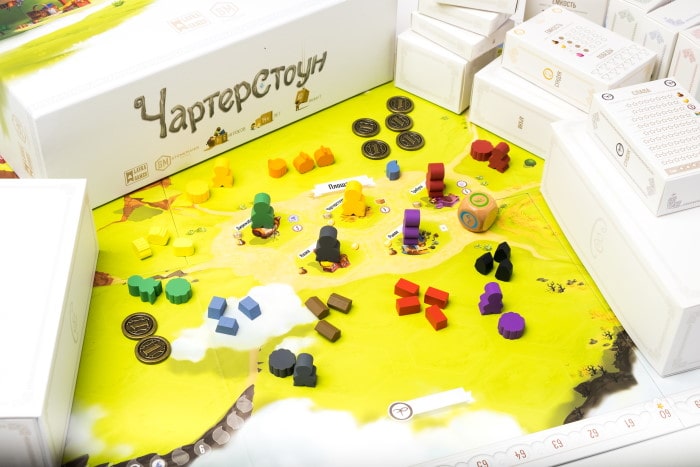 Элементы настольной игры Чартерстоун (Charterstone)