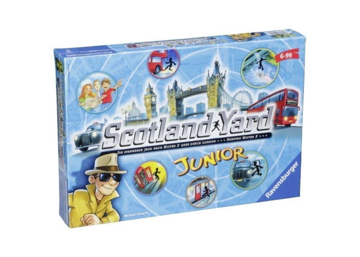 Коробка настольной игры Скотланд Ярд Юниор (Scotland Yard Junior) (англ.)