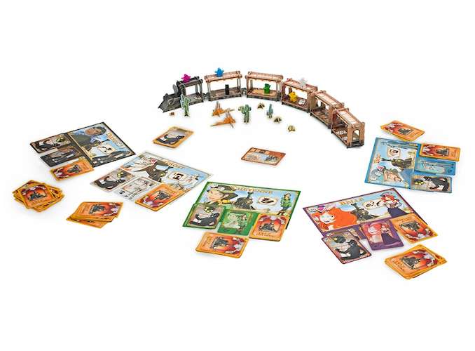 Компоненты игры Кольт Экспресс