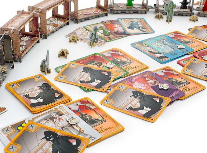 Игровой процесс настольной игры Кольт Экспресс