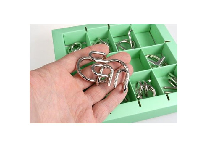 Набір головоломок Metall Puzzles (10 шт.) (зелений)