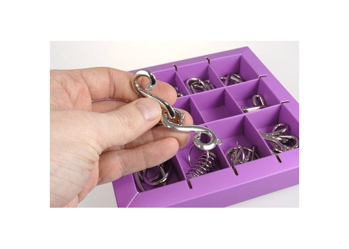 Набыр головоломок Metall Puzzles (10 шт.) (фіолетовий)