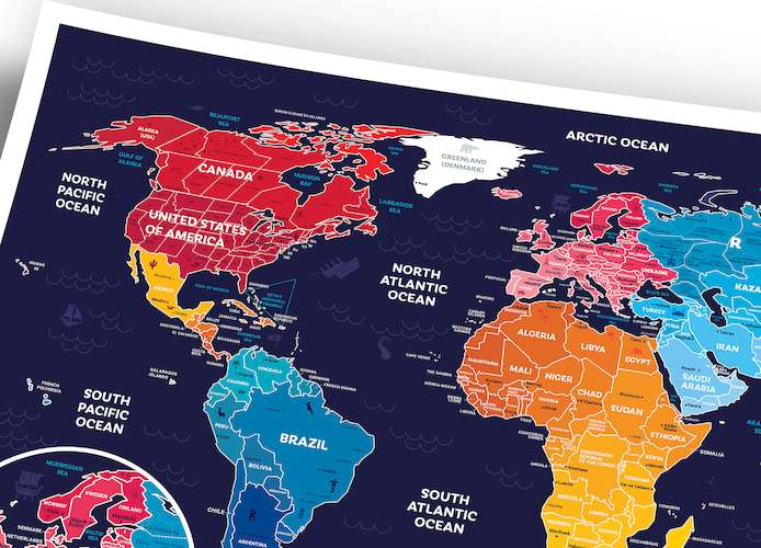 Скретч карта мира Travel Map™ Holiday World