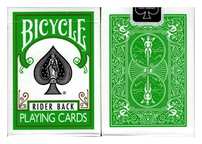 Карты игральные Bicycle Rider Back Green deck