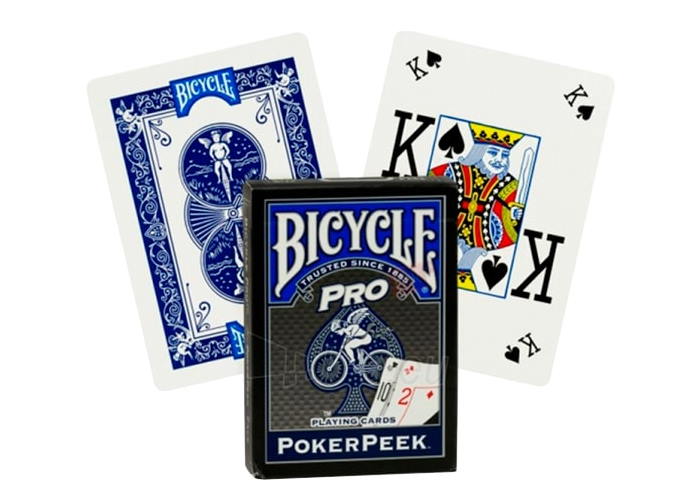 Карты игральные Bicycle Pro PokerPeek (blue)