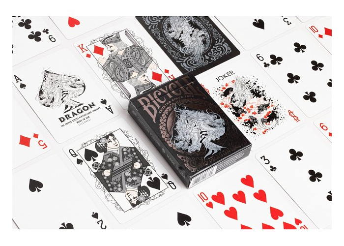 Карты игральные Bicycle Black Dragon