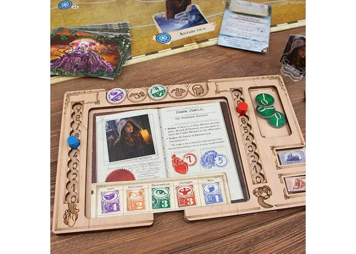 Планшет (ігронайзер) для гри Прадавній Жах (Eldritch Horror Playerboard)