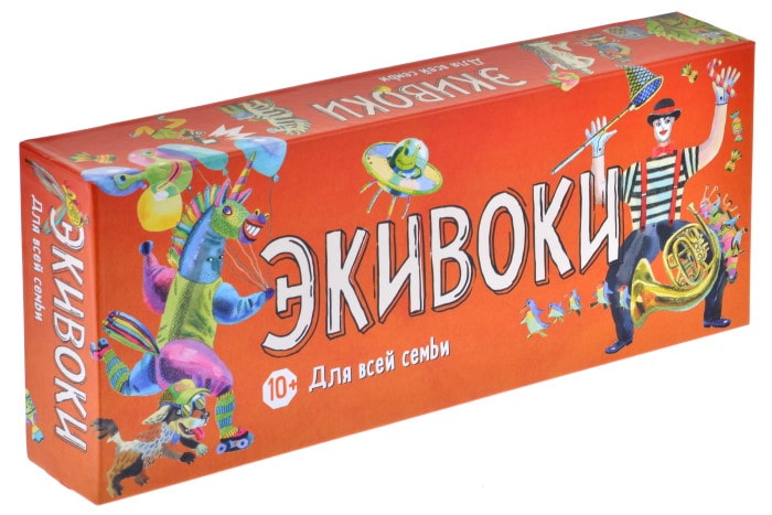 Коробка настільної гри Еківокі. Для всієї родини