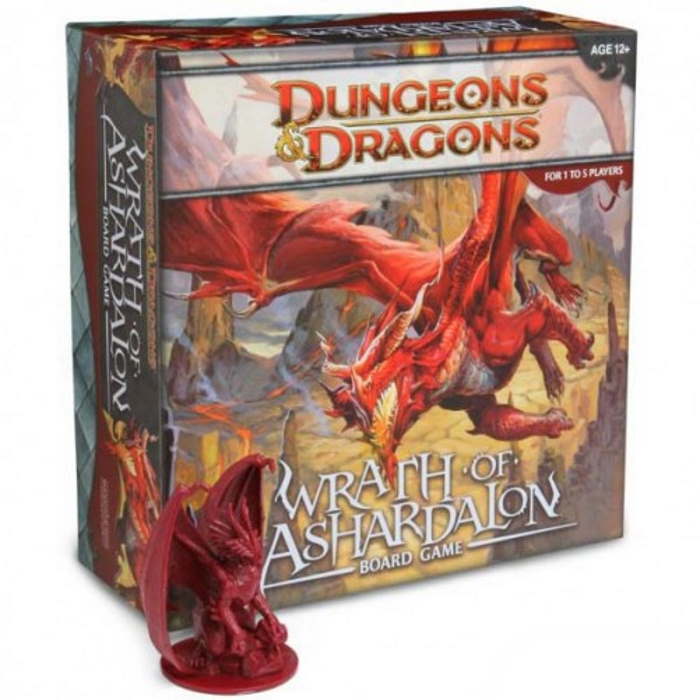 Коробка и миниатюра настольной игры Dungeons & Dragons: Гнев Ашардалона 