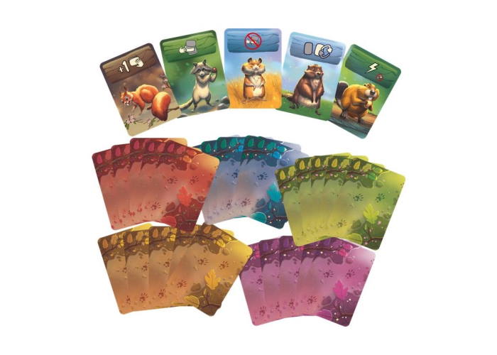 Компоненты настольной игры День бобра (Hoarders)