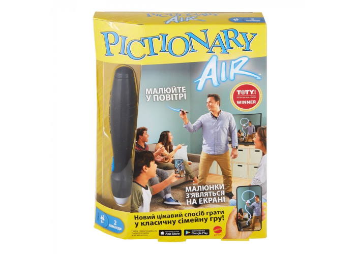 Коробка настільної гри Pictionary Air українською мовою
