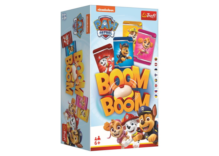 Коробка настольной игры Бум Бум. Щенячий патруль (Boom Boom: Paw Patrol)