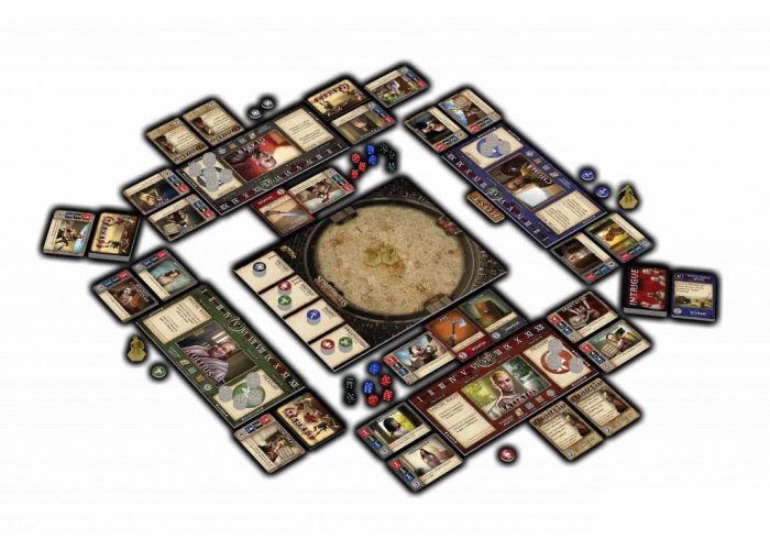 Компоненты настольной игры Спартак: Игра Крови и Предательства (Spartacus: A Game of Blood & Treachery) (англ.)