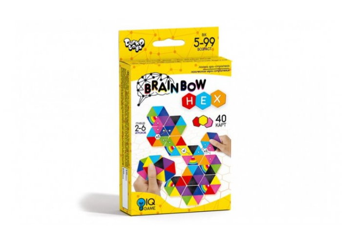 Коробка настільної гри Brainbow HEX