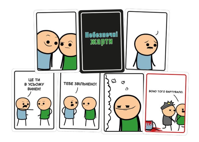 Настольная игра Опасные шутки (Joking Hazard) (укр.)