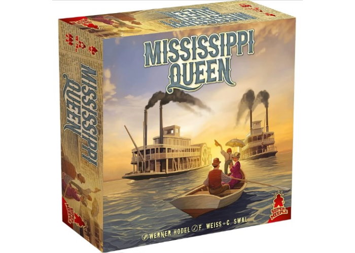Коробка с настольной игрой Королева Миссисипи (Mississippi Queen) (англ.) 