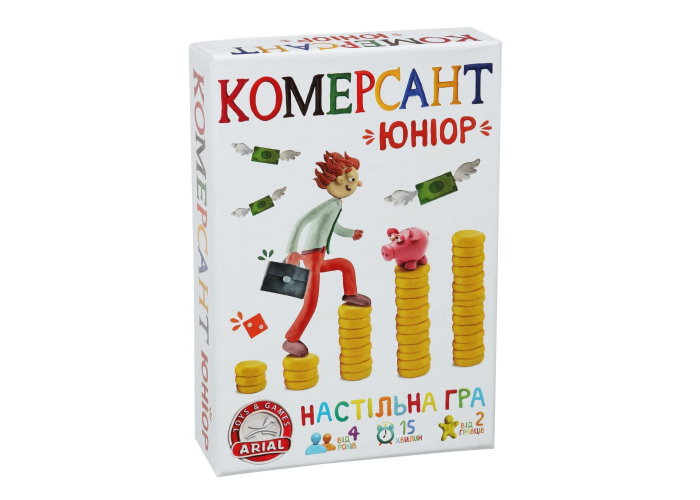 Коробка с настольной игрой Коммерсант-юниор