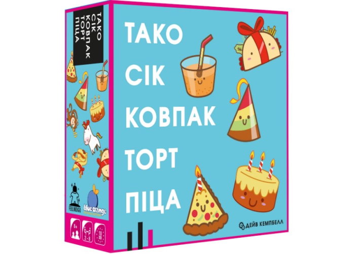 настільна гра Тако Сік Ковпак Торт Піца (Taco Cat Goat Cheese Pizza) (укр.)