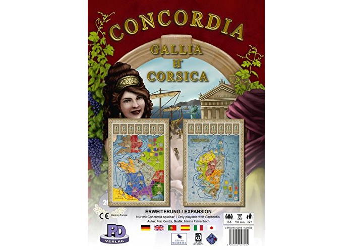 Коробка настольной игры Конкордия: Галлия и Корсика (Concordia: Gallia/Corsica) (англ.)