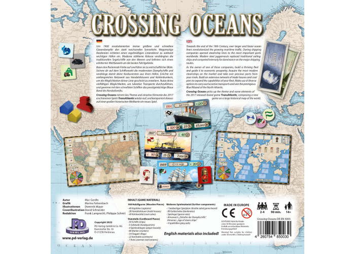 Настільна гра Перетинаючи океани (Crossing Oceans) (англ., нім.)