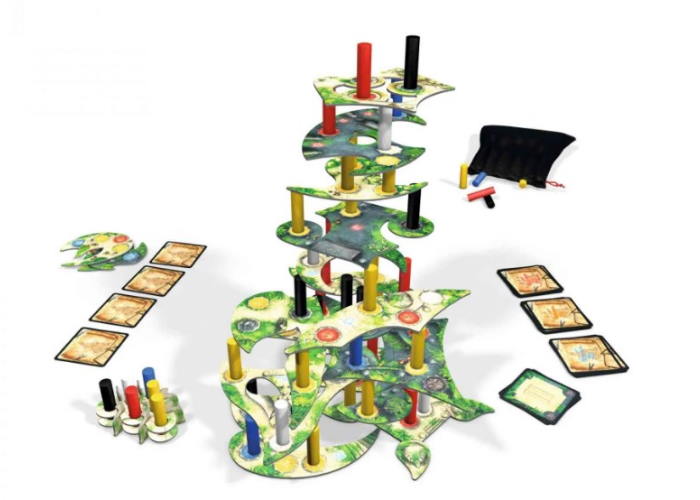 Игровой процесс настольной игры Менара (Menara) (англ.)