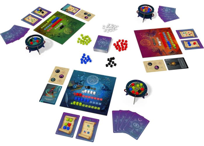 Компоненты настольной игры Ведьмин Круг (укр.)