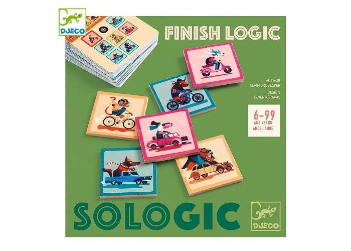 Коробка настольной игры Логический финиш (Finish Logic)
