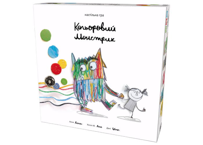 Коробка настільної гри Кольоровий Монстрик (The Color Monster) (укр.)