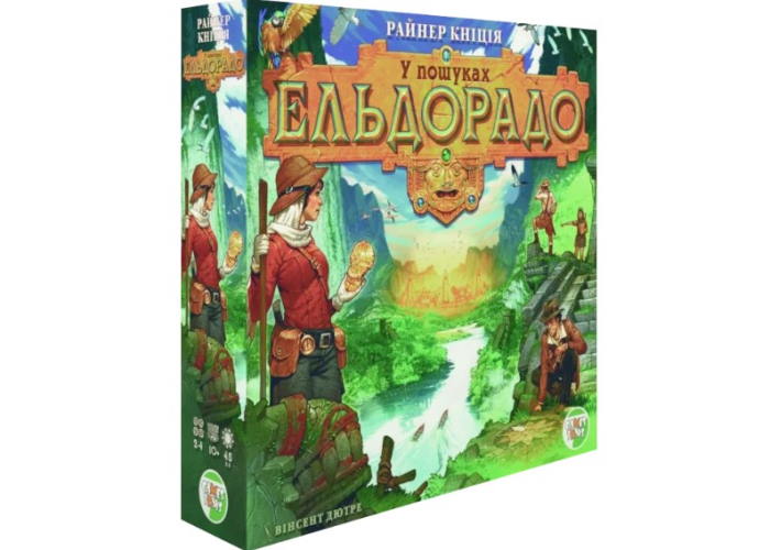 Коробка настольной игры В поисках Эльдорадо (укр.)
