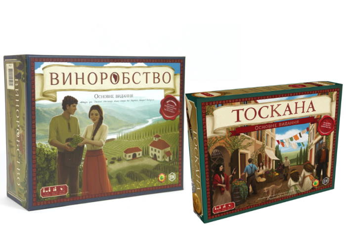 Акционный набор Виноделие. Основное издание с дополнением Тоскана (укр.)