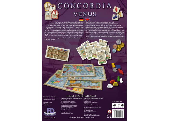 Настольная игра Конкордия: Венера (Concordia Venus) (англ.)